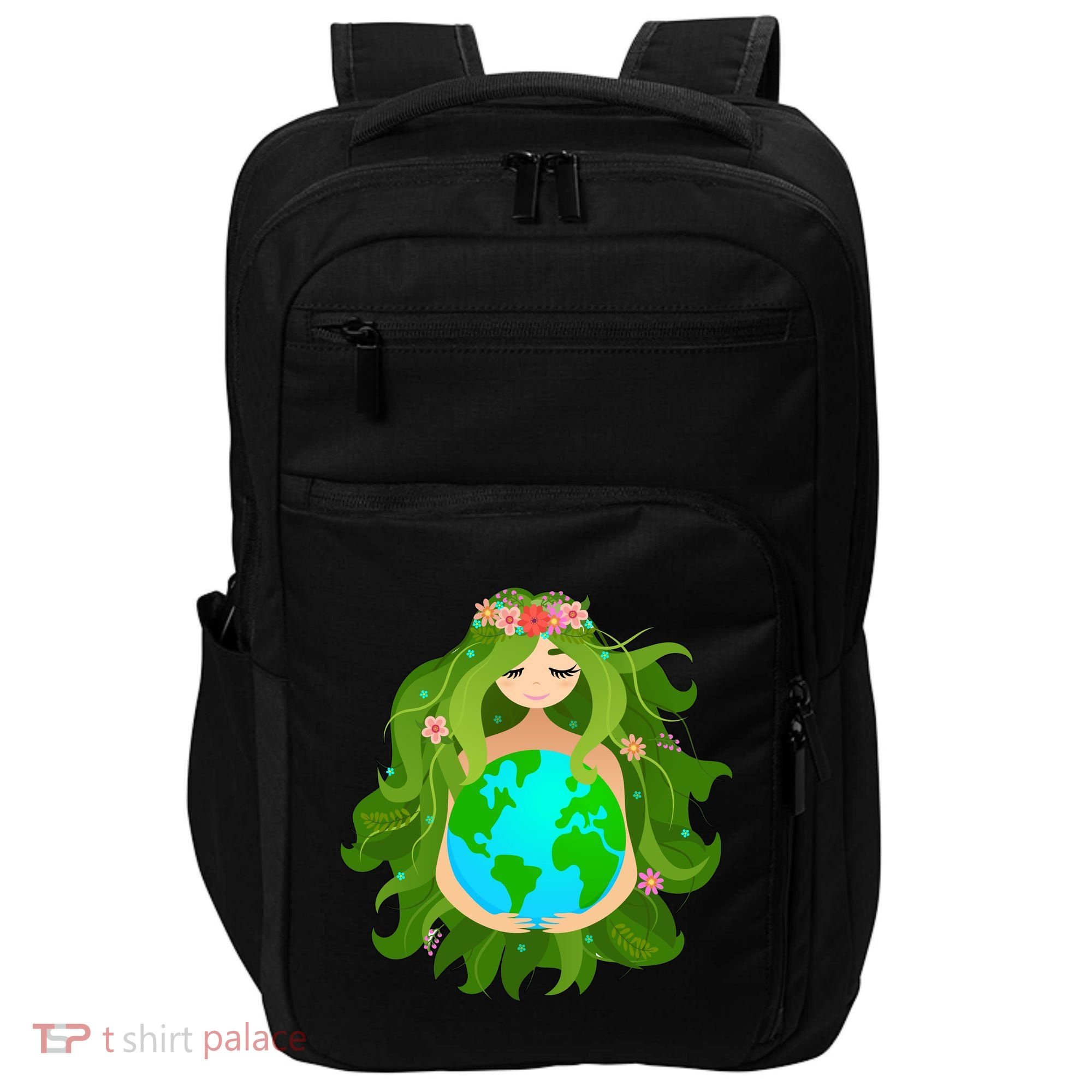 Mother Gaia Earth World Cute Impact Tech Backpack