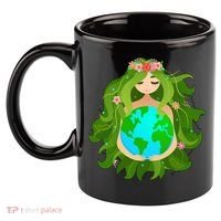Mother Gaia Earth World Cute 11oz C Handle Ceramic Mug thumb 2