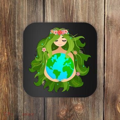 Mother Gaia Earth World Cute Coaster