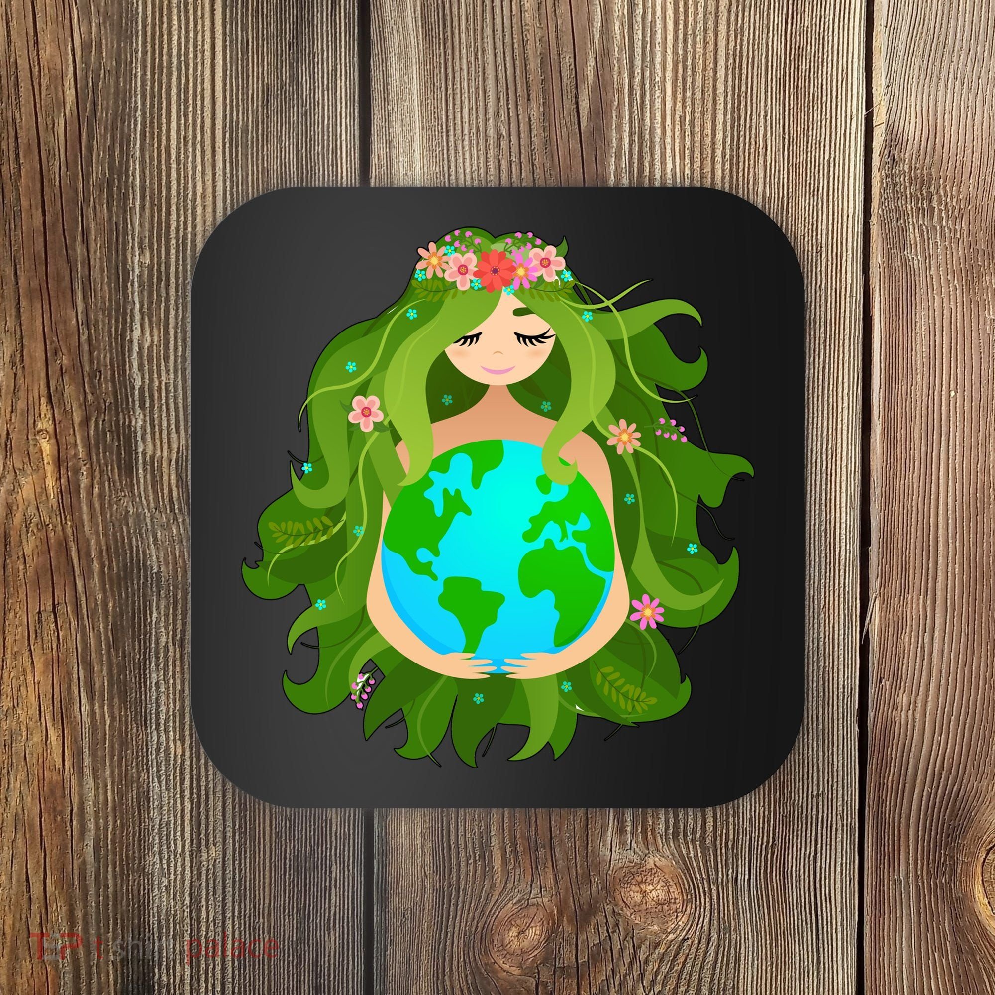 Mother Gaia Earth World Cute Coaster