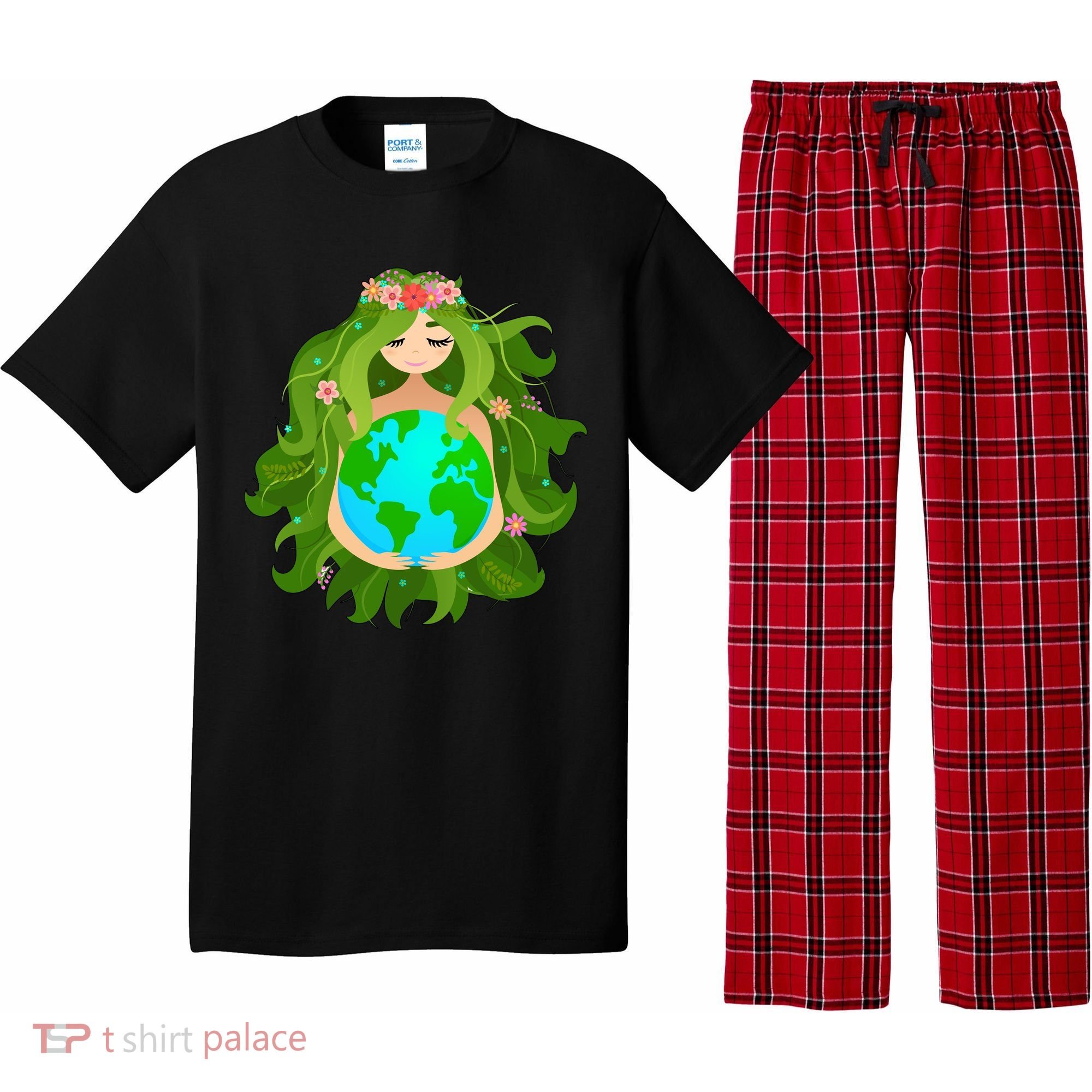 Mother Gaia Earth World Cute Pajama Set
