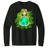 Mother Gaia Earth World Cute V.I.T. Fleece Crew Sweatshirt thumb 0