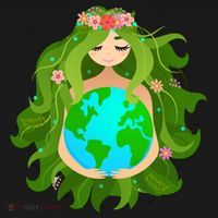 Mother Gaia Earth World Cute Baby Long Sleeve Bodysuit thumb 2