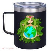 Mother Gaia Earth World Cute 12oz Stainless Steel Coffee Mug thumb 2