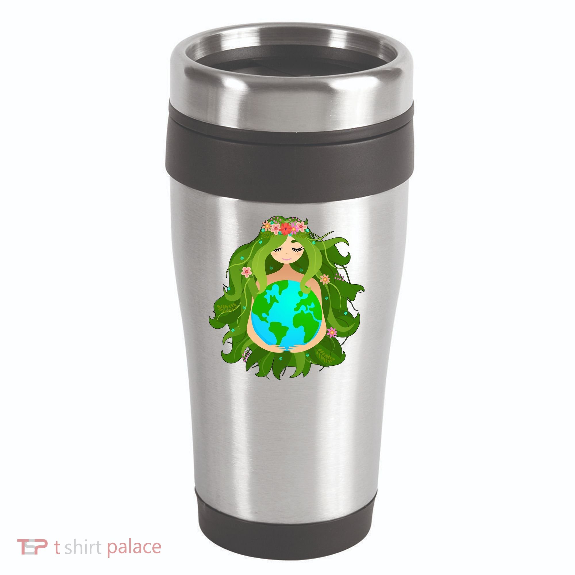 Mother Gaia Earth World Cute 16oz Travel Tumbler