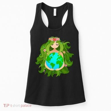 Mother Gaia Earth World Cute Women's Tank Top