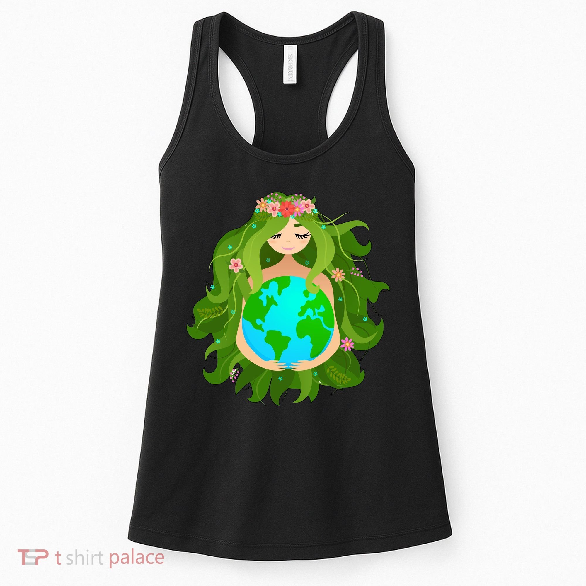 Mother Gaia Earth World Cute Women's Tank Top