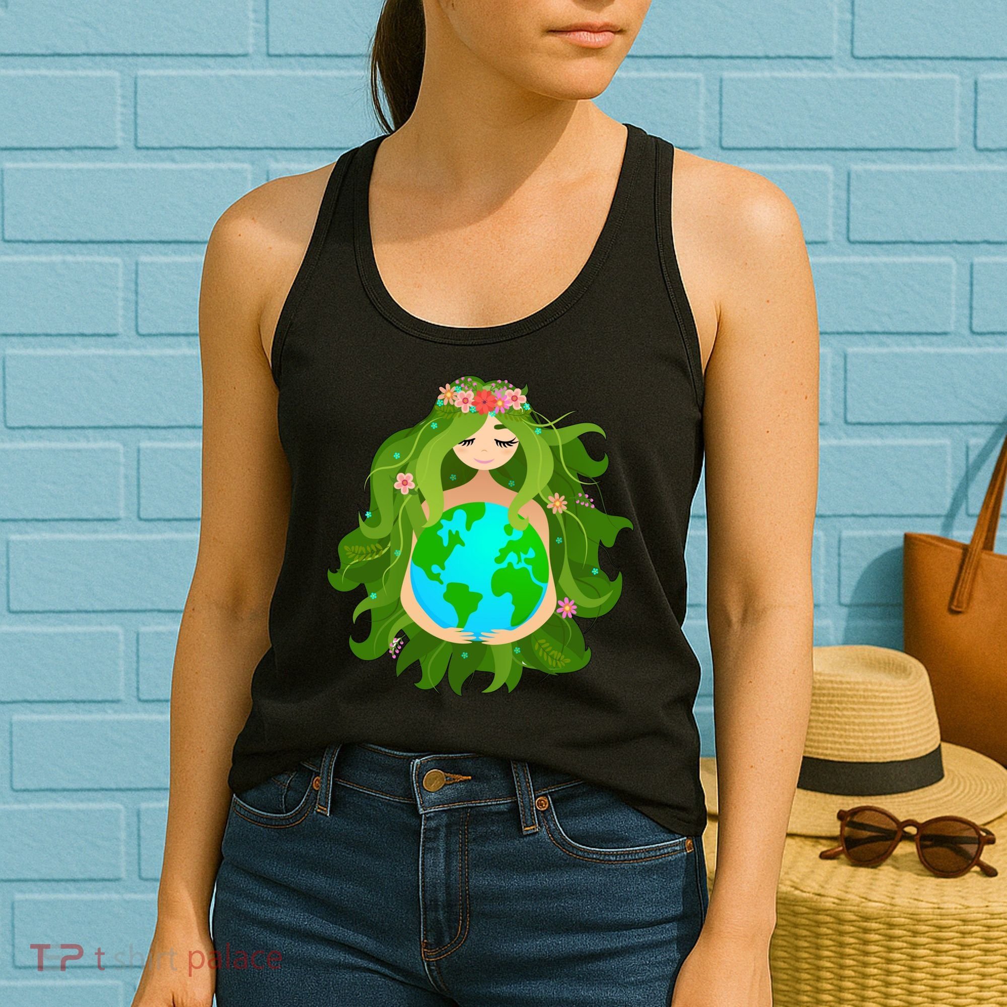 Mother Gaia Earth World Cute Women's Tank Top