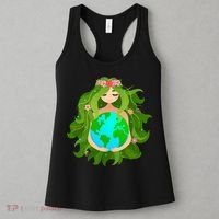 Mother Gaia Earth World Cute Women's Tank Top thumb 3