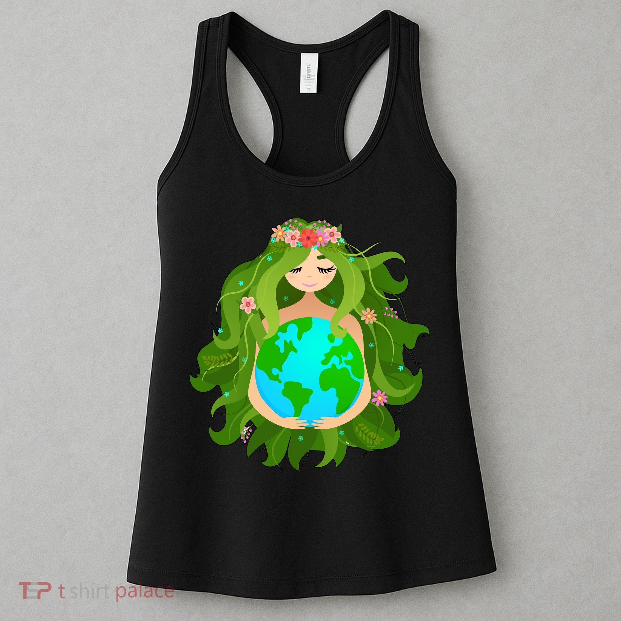 Mother Gaia Earth World Cute Women's Tank Top
