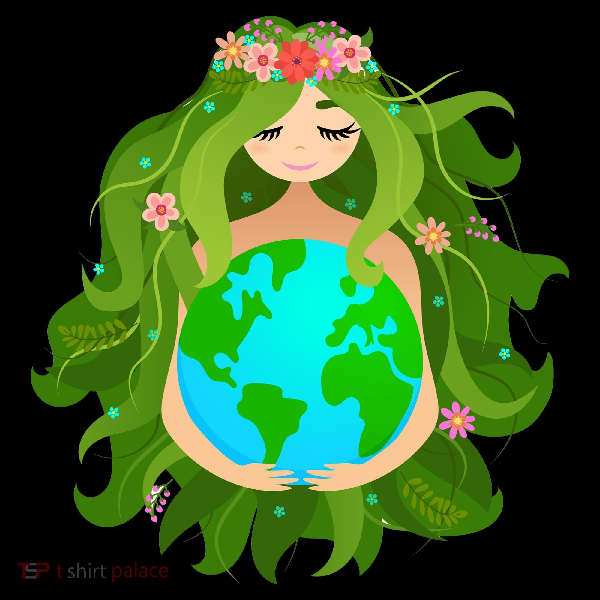 Mother Gaia Earth World Cute Tall Hoodie