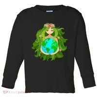 Mother Gaia Earth World Cute Toddler Long Sleeve Shirt thumb 0