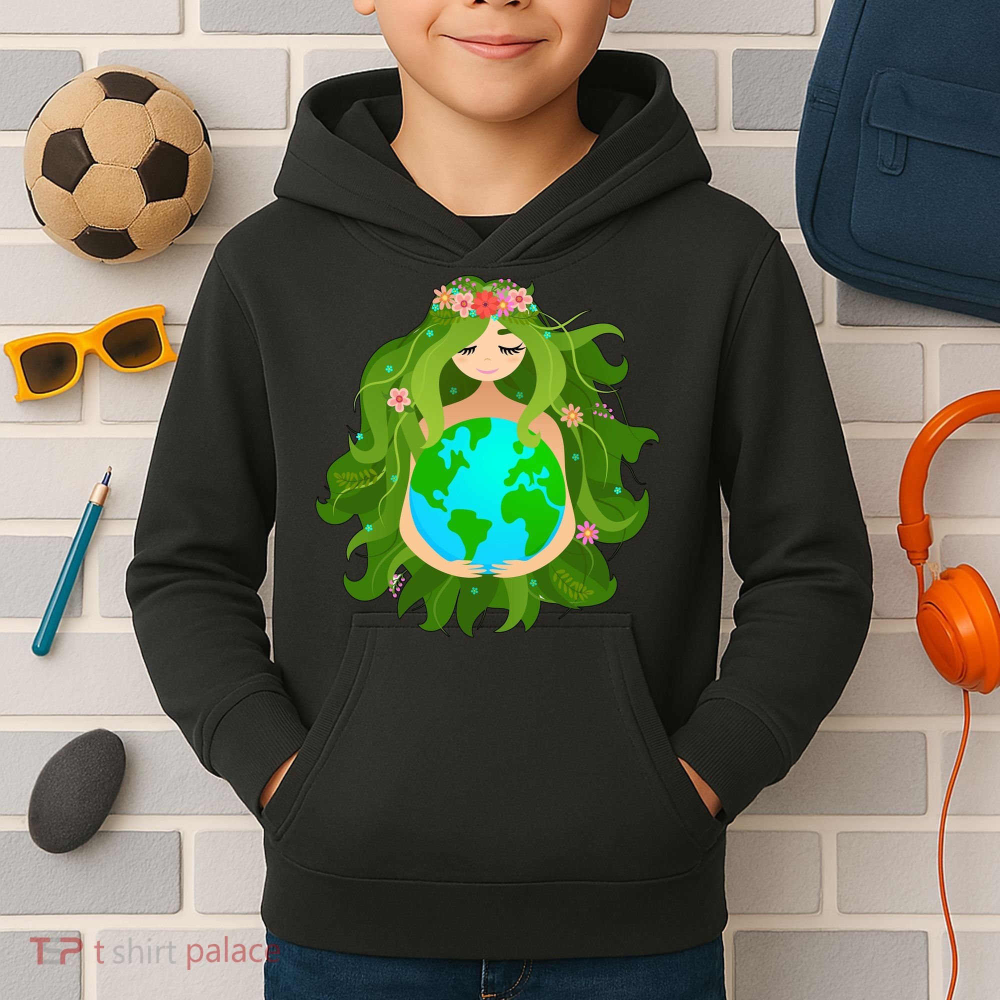 Mother Gaia Earth World Cute Kids Hoodie