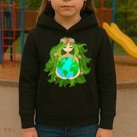 Mother Gaia Earth World Cute Kids Hoodie thumb 3