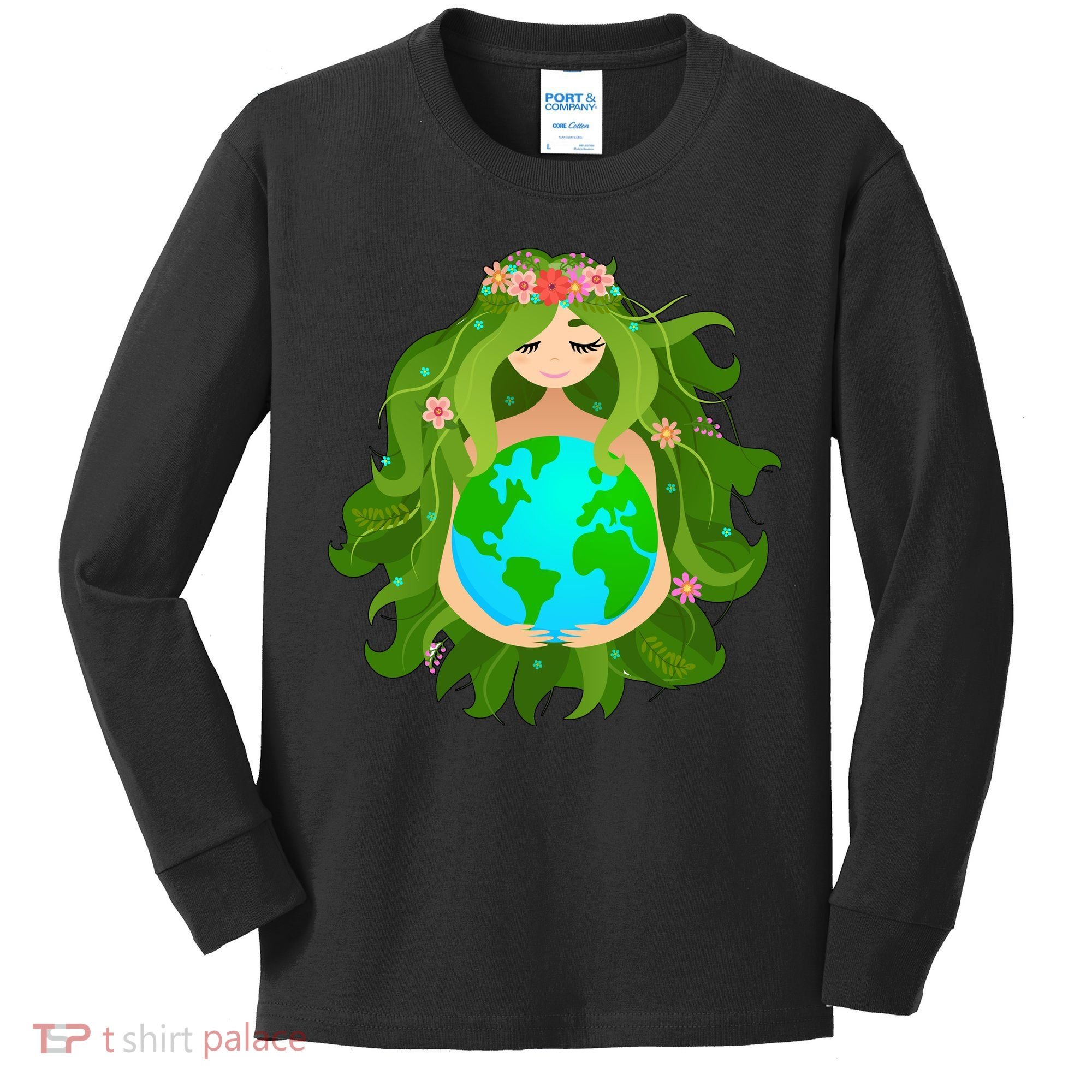 Mother Gaia Earth World Cute Kids Long Sleeve Shirt