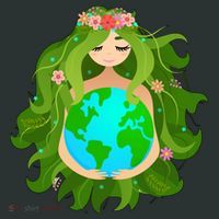 Mother Gaia Earth World Cute Infant Baby Jersey Bodysuit thumb 2