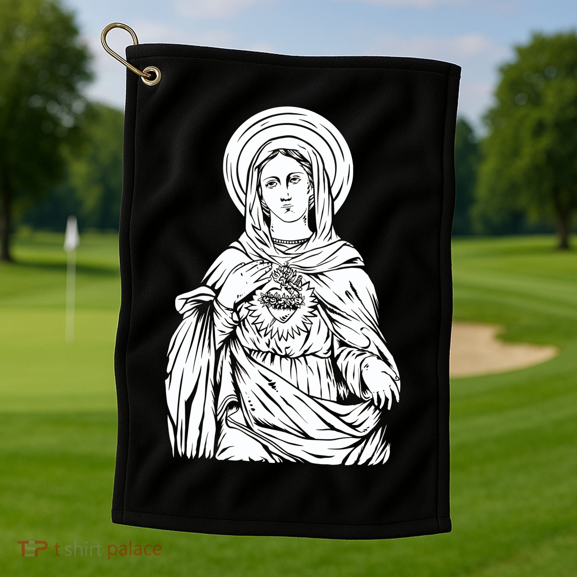 Mother Mary Golf Towel