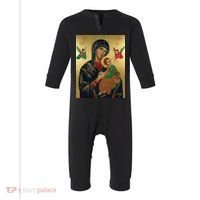 Mother Mary And Jesus Infant Fleece One Piece thumb 0