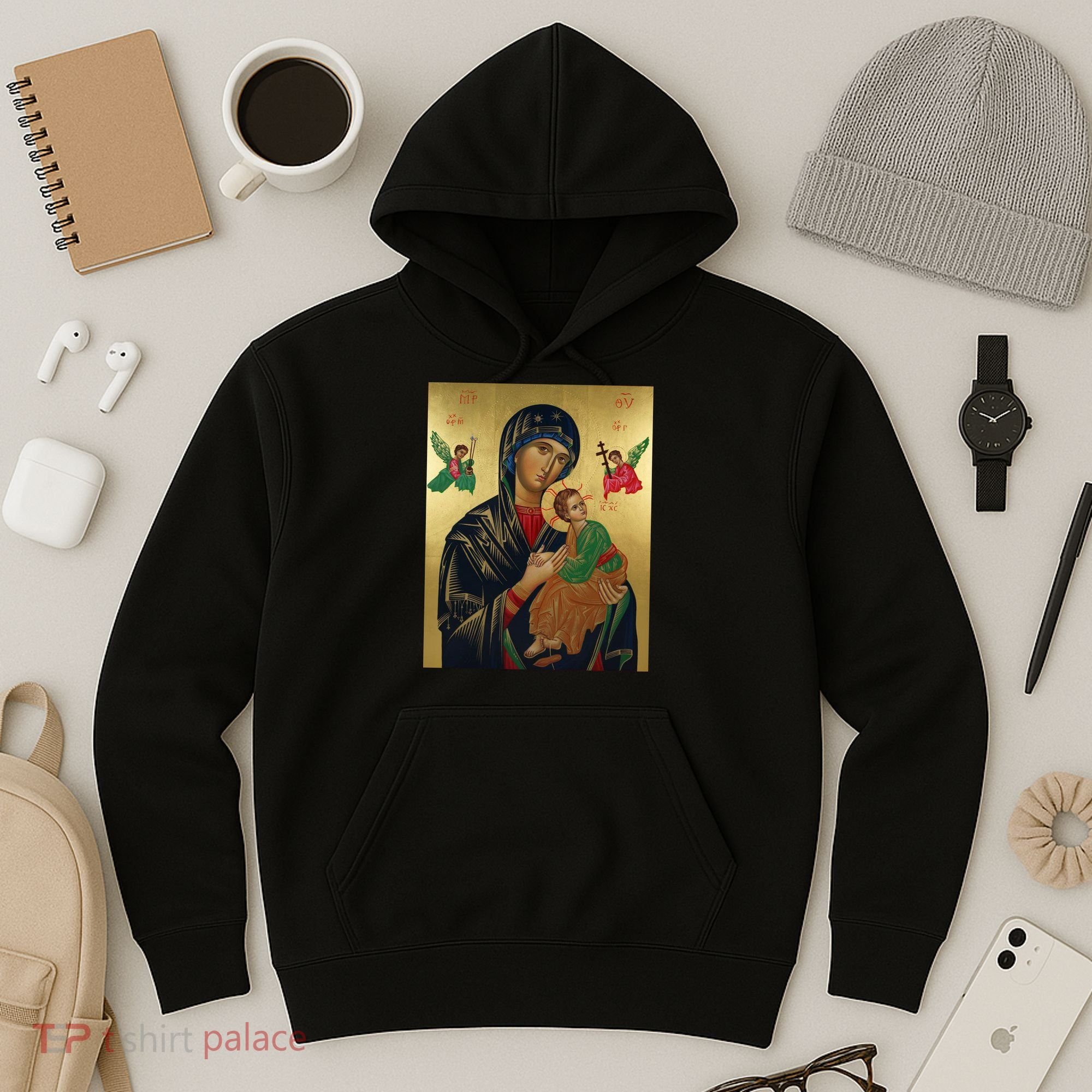 Mother Mary And Jesus Hoodie