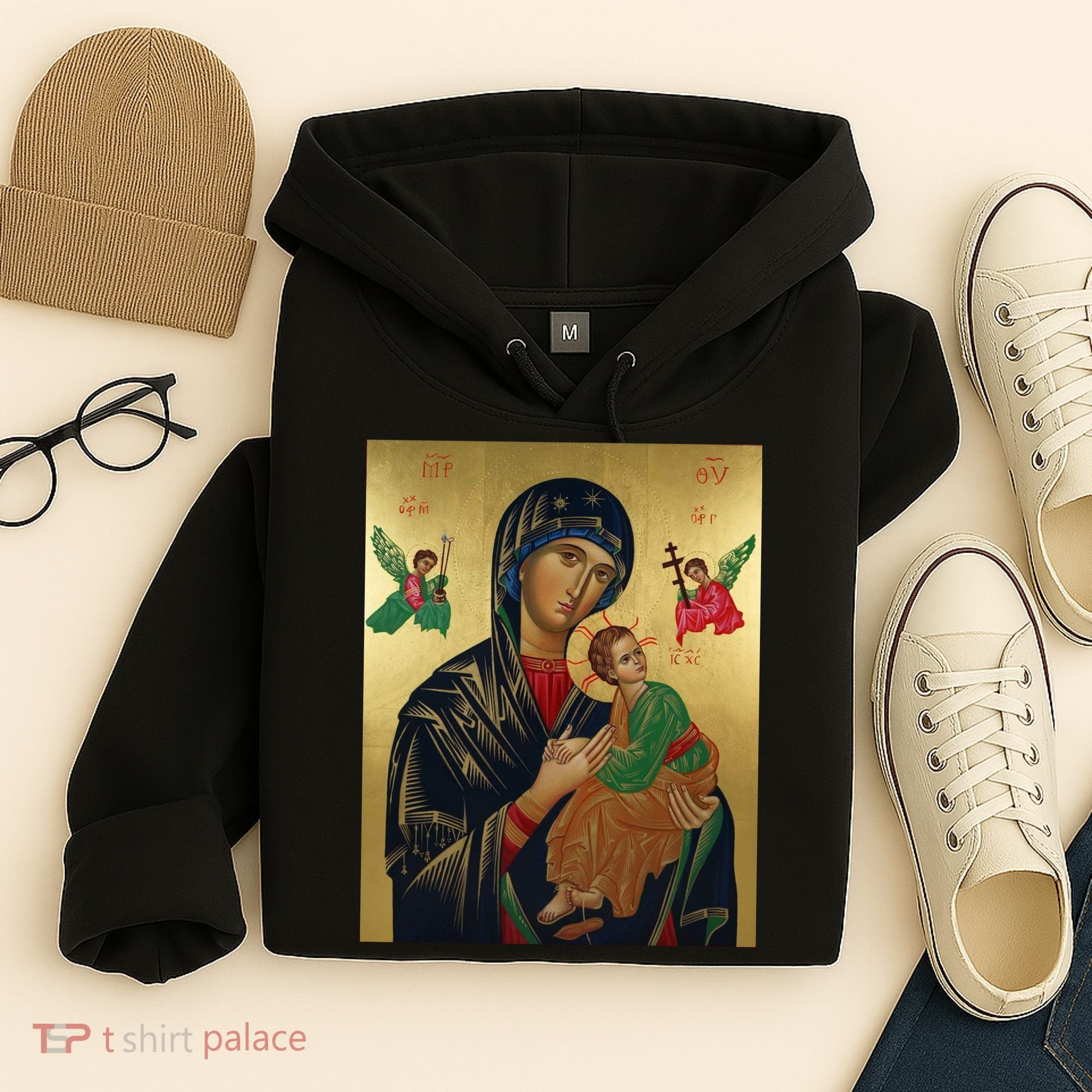 Mother Mary And Jesus Hoodie