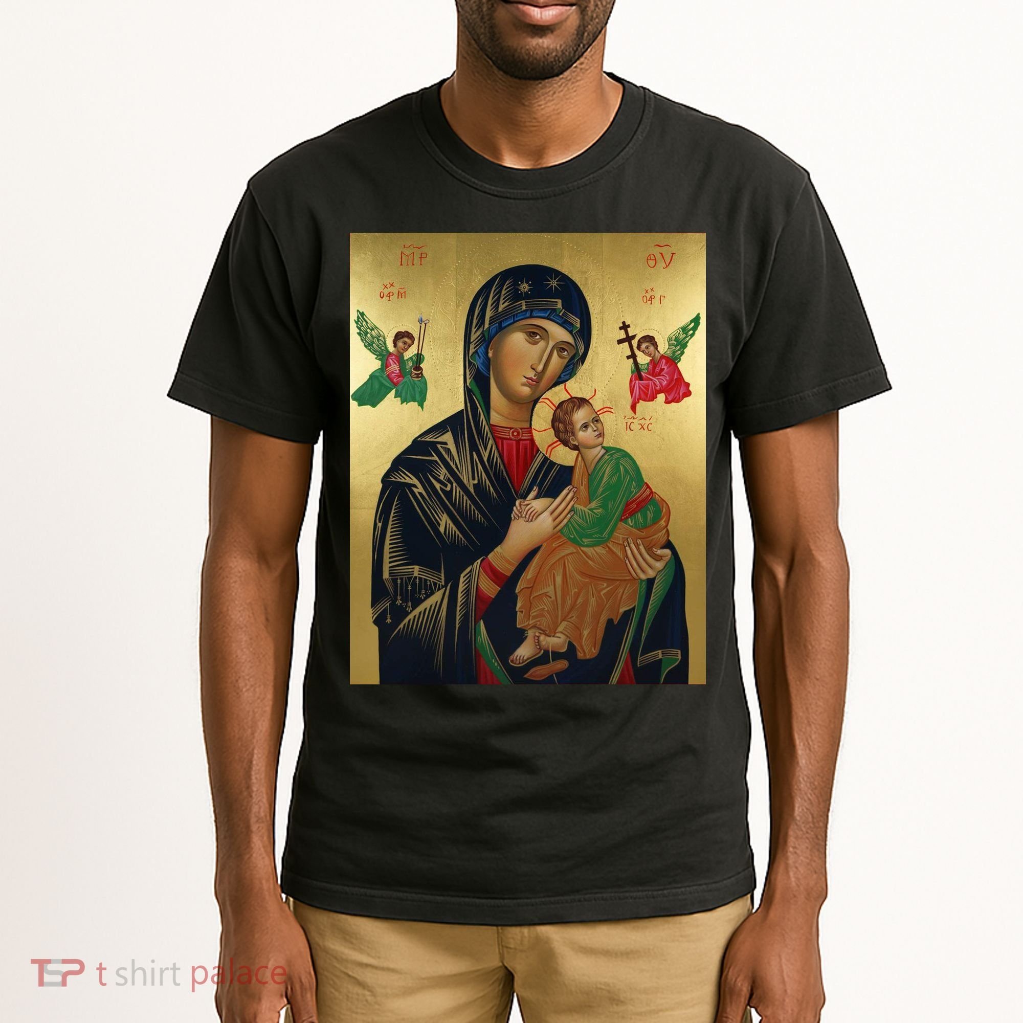 Mother Mary And Jesus Tall T-Shirt