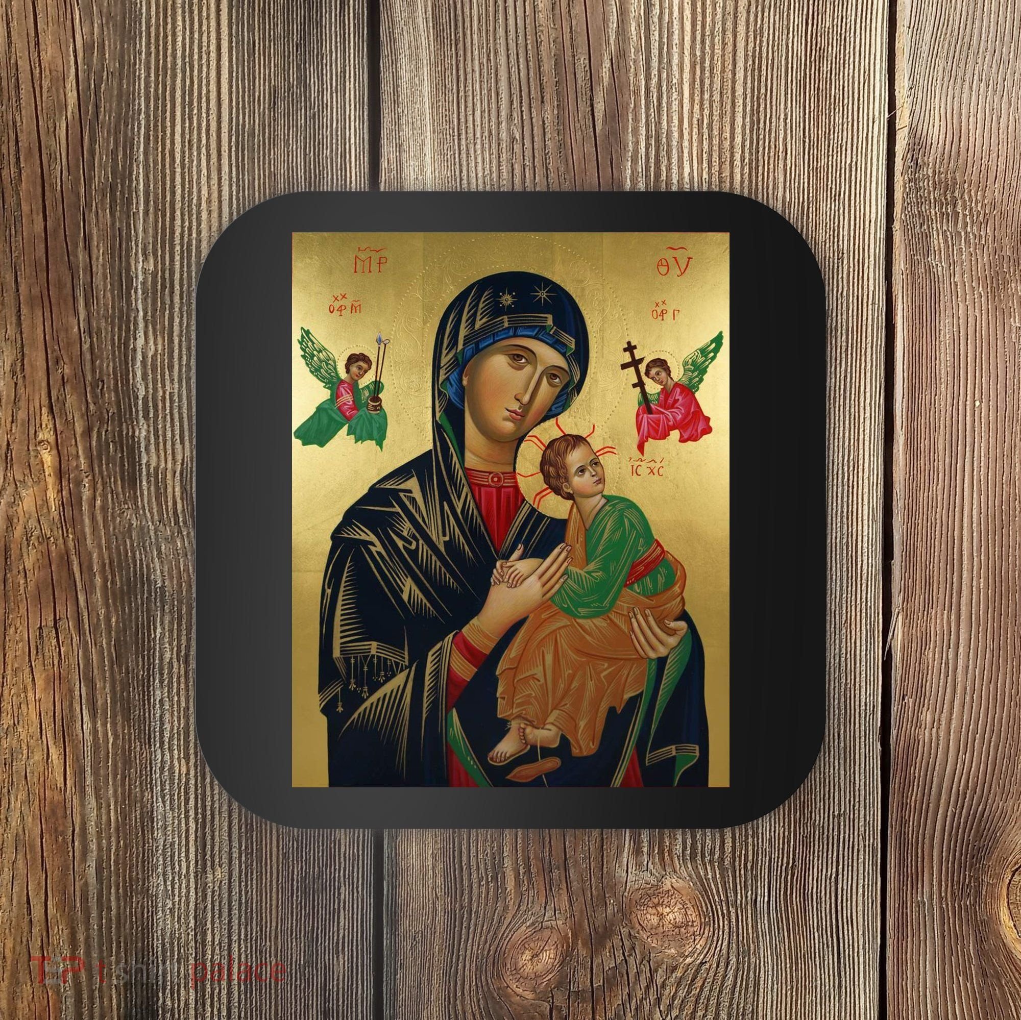 Mother Mary And Jesus Coaster