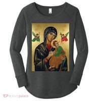 Mother Mary And Jesus Women's Perfect Tri Tunic Long Sleeve Shirt thumb 0