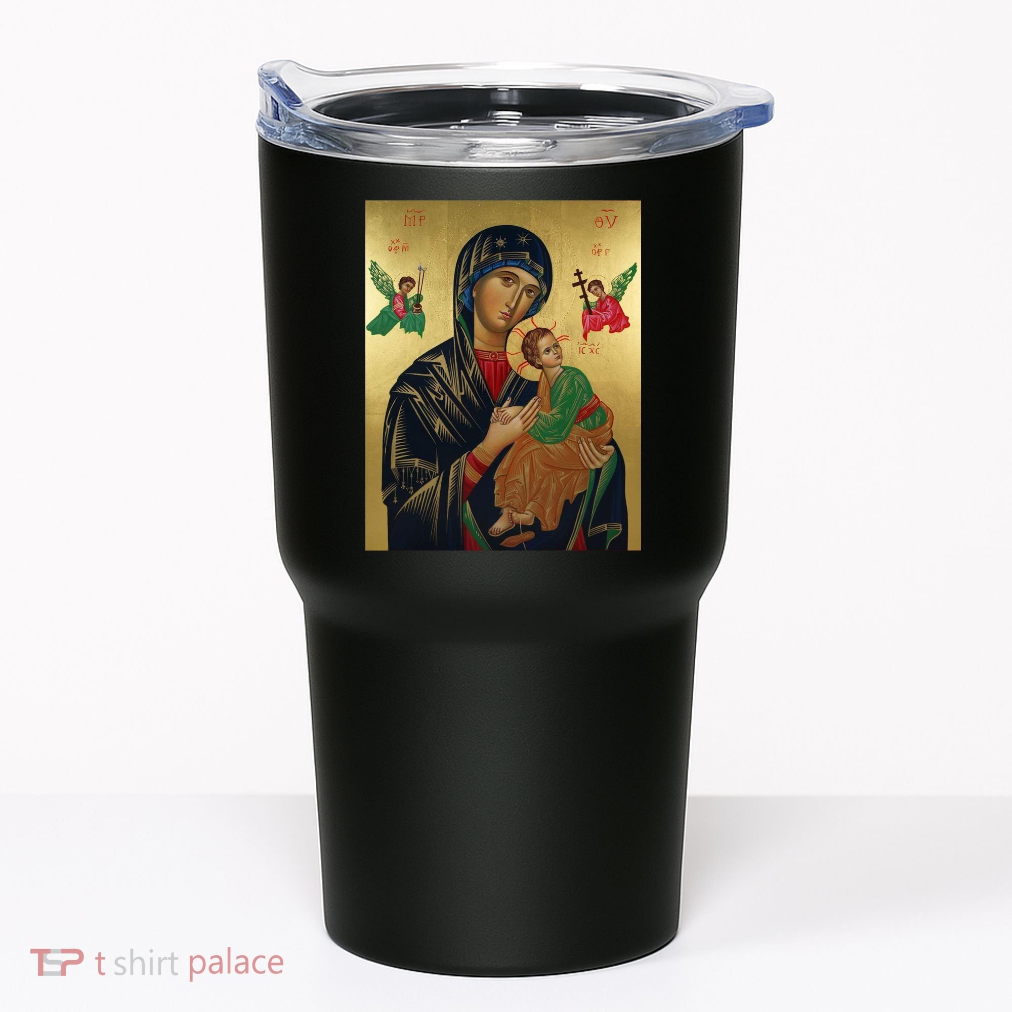 Mother Mary And Jesus Tumbler