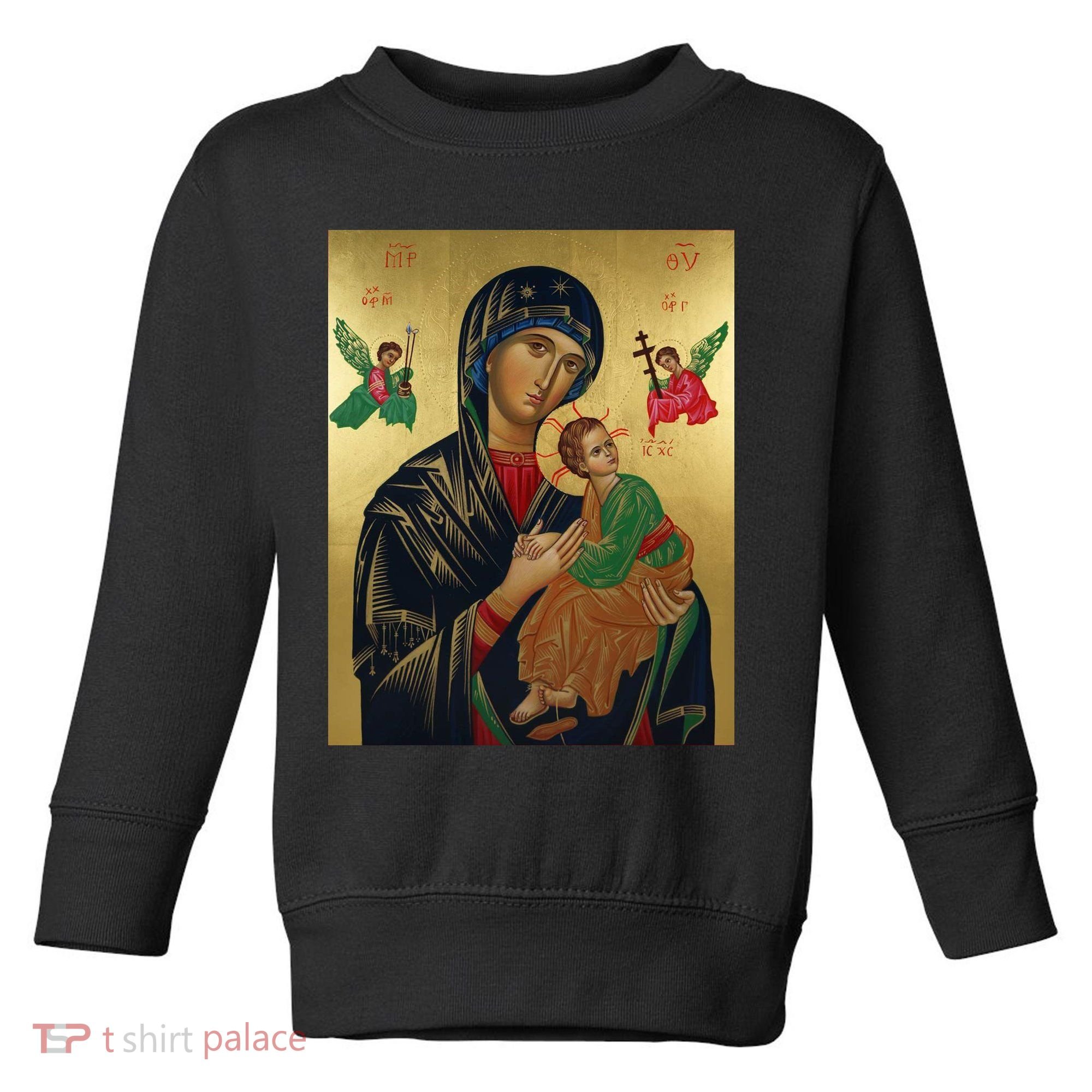 Mother Mary And Jesus Toddler Sweatshirt