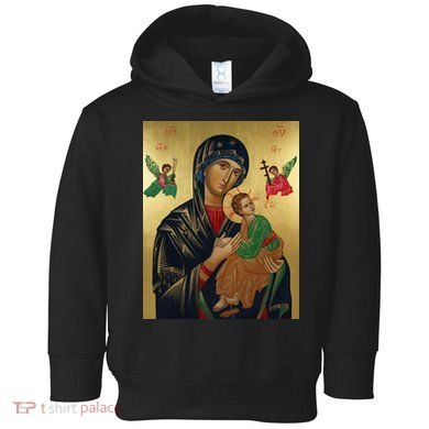 Mother Mary And Jesus Toddler Hoodie