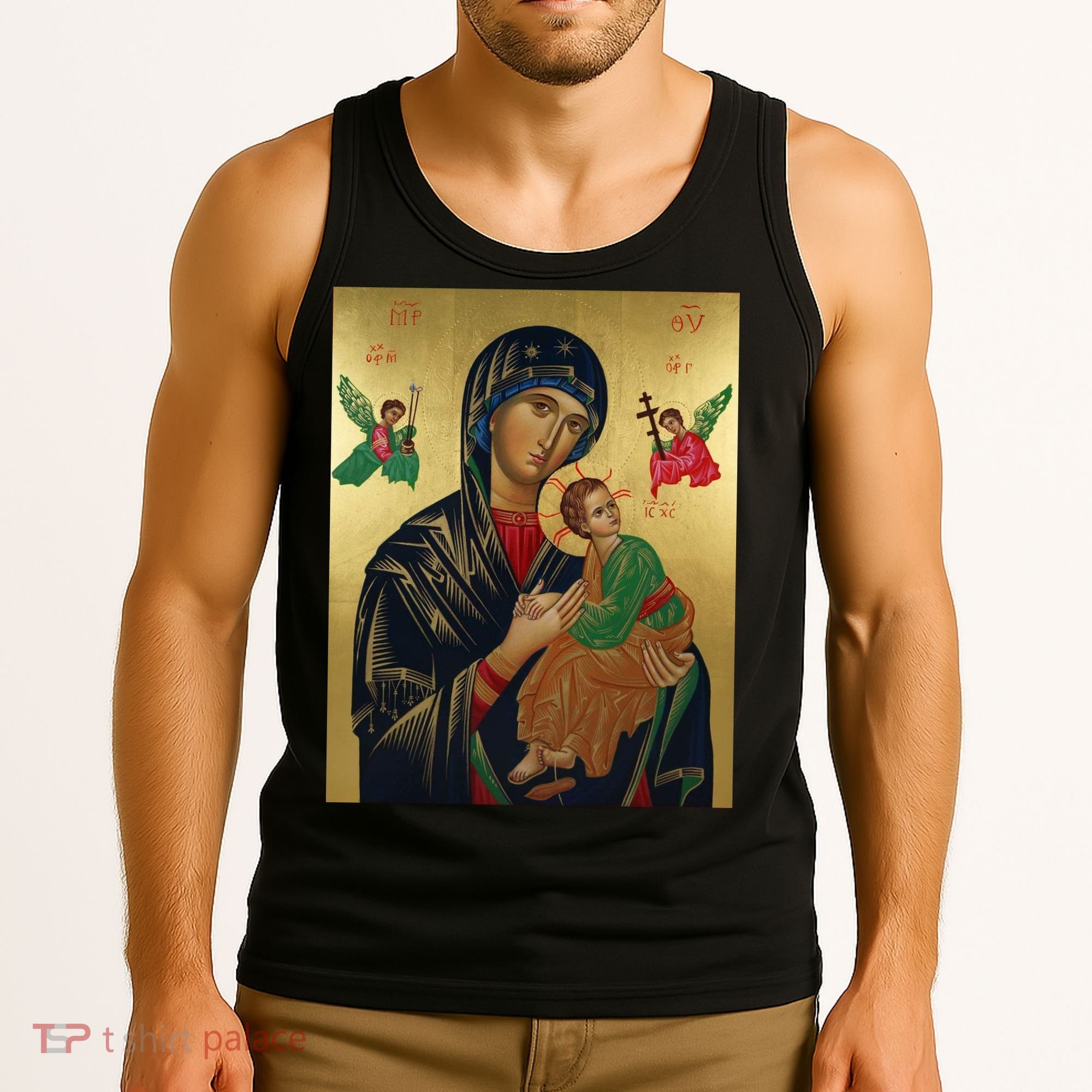 Mother Mary And Jesus Tank Top