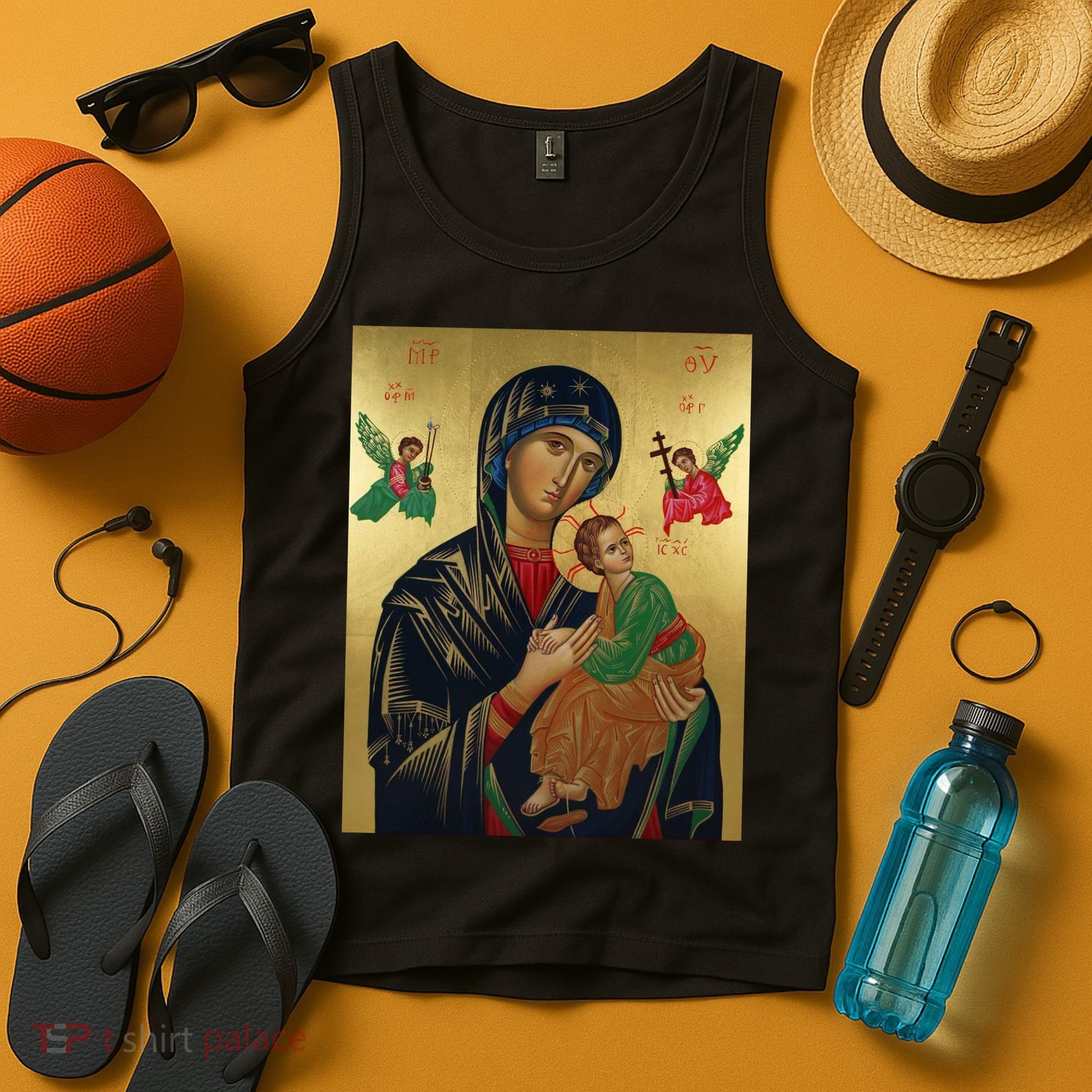 Mother Mary And Jesus Tank Top