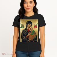 Mother Mary And Jesus Women's T-Shirt thumb 4