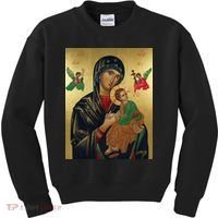 Mother Mary And Jesus Kids Sweatshirt thumb 0