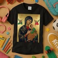 Mother Mary And Jesus Kids T-Shirt thumb 3