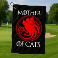 Mother Of Cats Golf Towel thumb 1