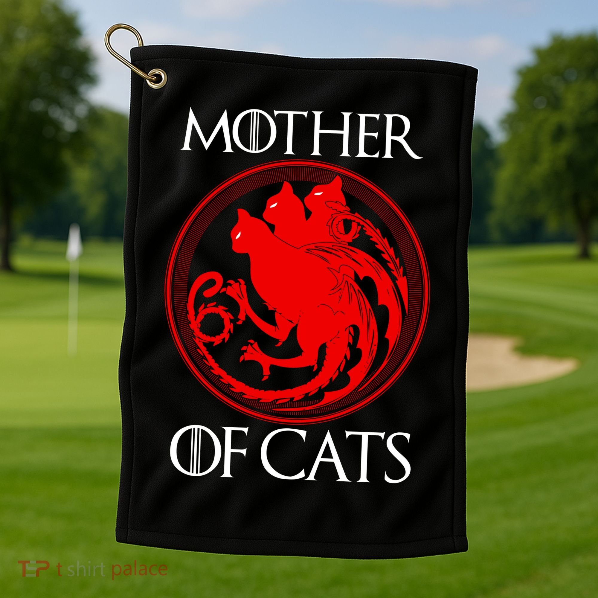Mother Of Cats Golf Towel