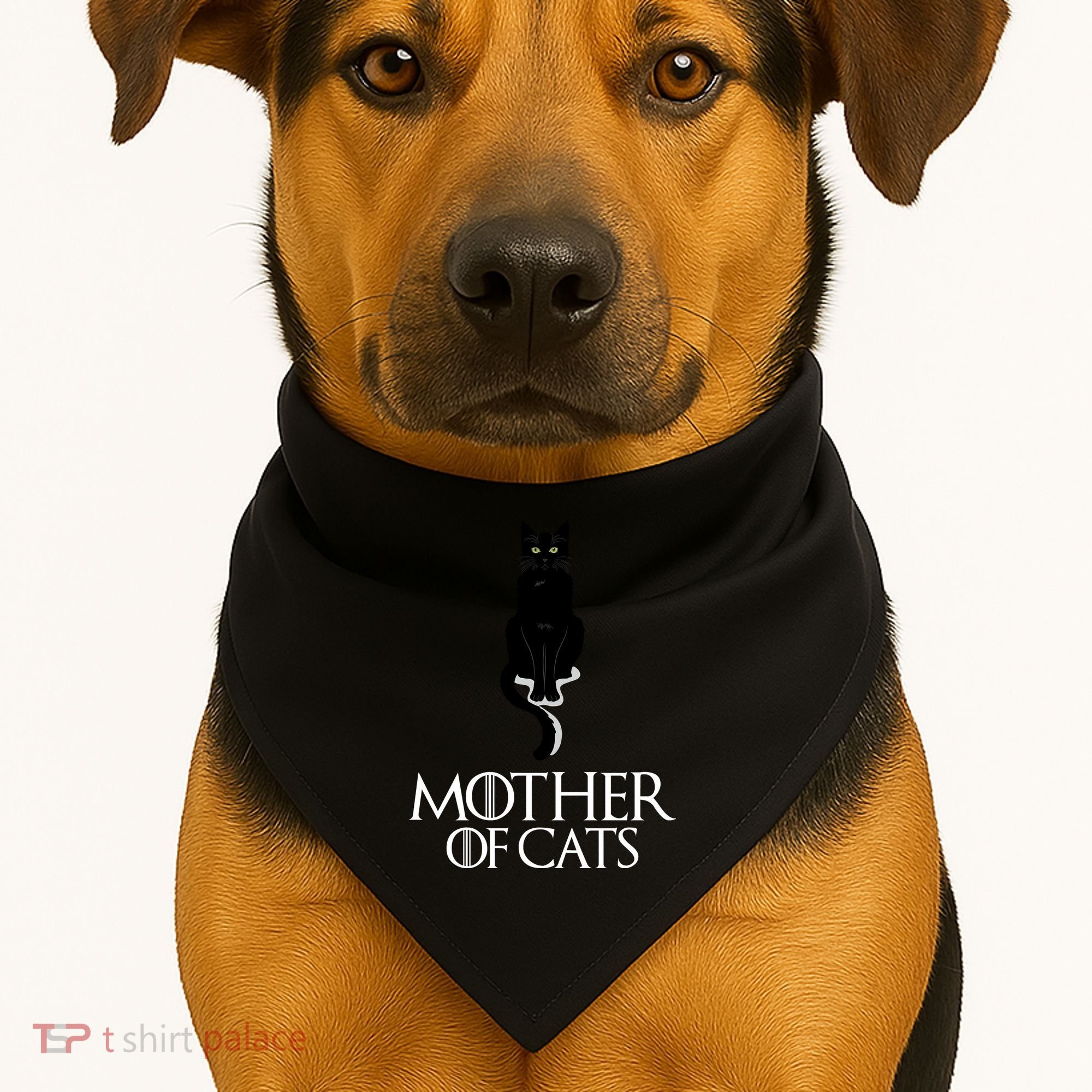 Mother of Cats Funny Cat Lover USA-Made Doggie Bandana