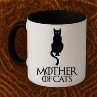 Mother of Cats Funny Cat Lover Coffee Mug thumb 2