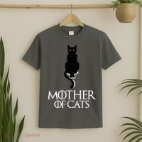 Mother of Cats Funny Cat Lover T-Shirt thumb 2