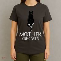 Mother of Cats Funny Cat Lover T-Shirt thumb 4