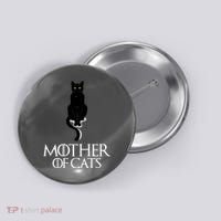 Mother of Cats Funny Cat Lover Button thumb 0