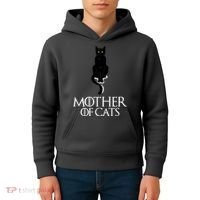 Mother of Cats Funny Cat Lover Kids Hoodie thumb 4