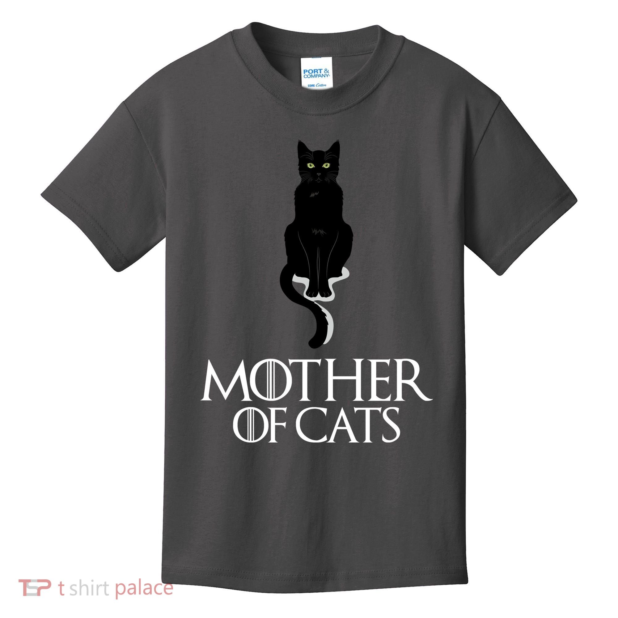Mother of Cats Funny Cat Lover Kids T-Shirt