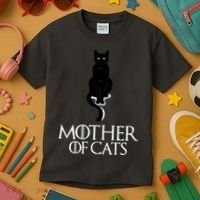 Mother of Cats Funny Cat Lover Kids T-Shirt thumb 3