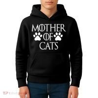 Mother Of Cats Meme Kids Hoodie thumb 4