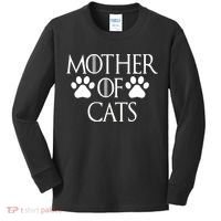 Mother Of Cats Meme Kids Long Sleeve Shirt thumb 0