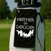 Mother Of Doggos Dog Mom Golf Towel thumb 2