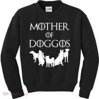 Mother Of Doggos Dog Mom Kids Sweatshirt thumb 0