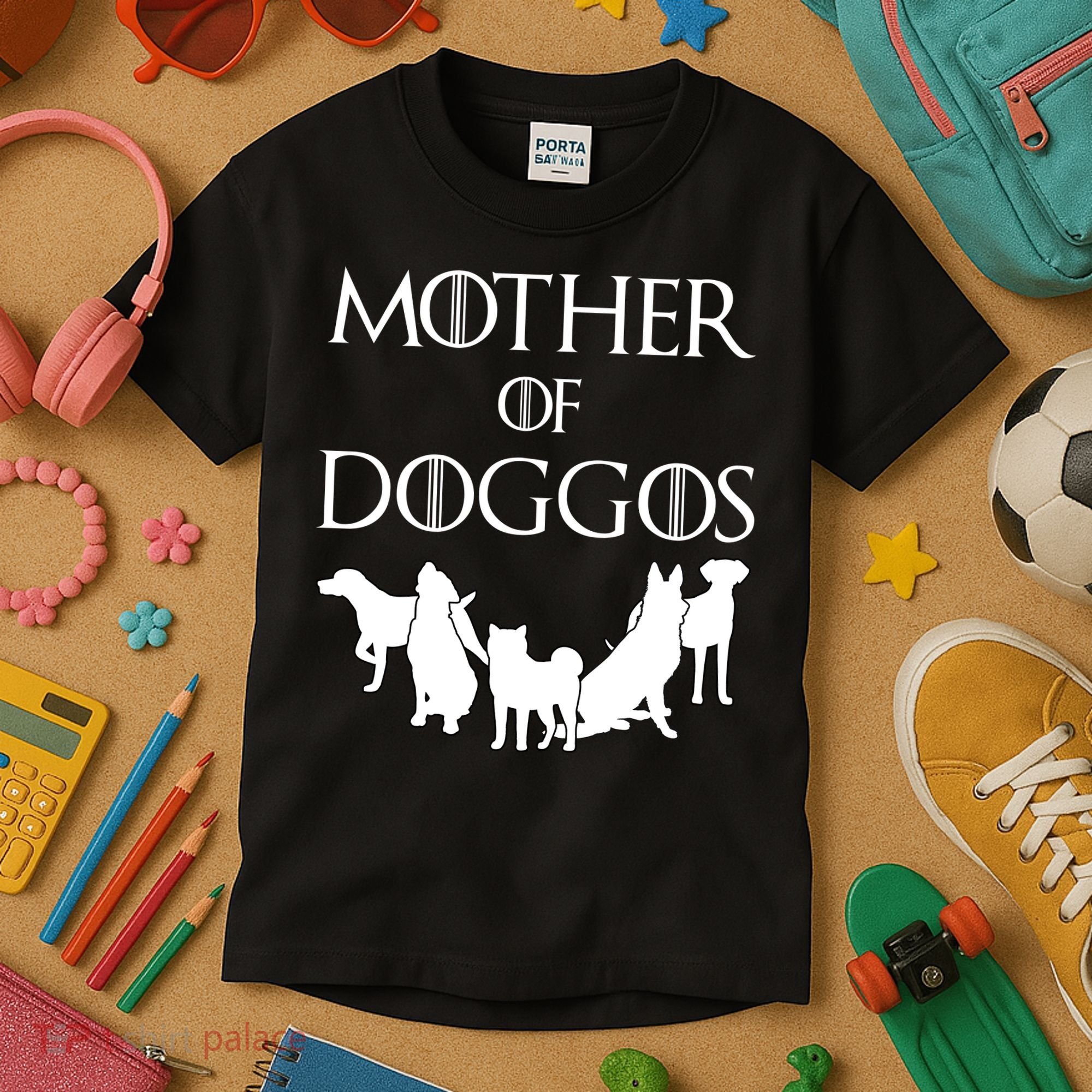 Mother Of Doggos Dog Mom Kids T-Shirt